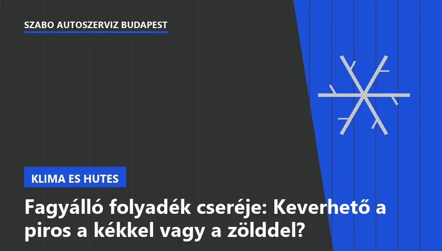 Fagyálló folyadék cseréje: Keverhető a piros a kékkel vagy a zölddel? - 2. ábra