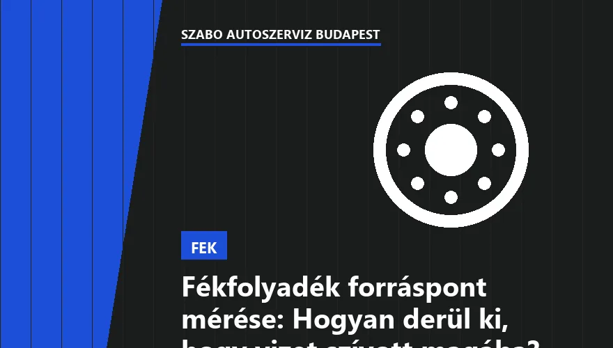 Fékfolyadék forráspont mérése: Hogyan derül ki, hogy vizet szívott magába? - 1. ábra