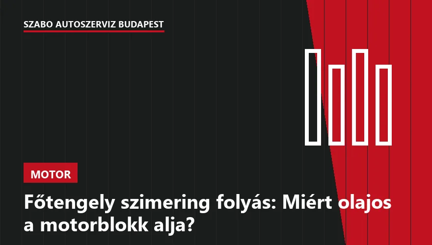 Főtengely szimering folyás: Miért olajos a motorblokk alja? - 1. ábra