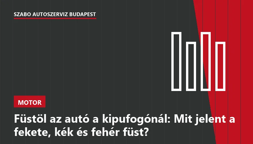 Füstöl az autó a kipufogónál: Mit jelent a fekete, kék és fehér füst? - 1. ábra