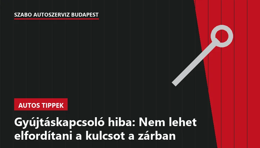 Gyújtáskapcsoló hiba: Nem lehet elfordítani a kulcsot a zárban - 1. ábra