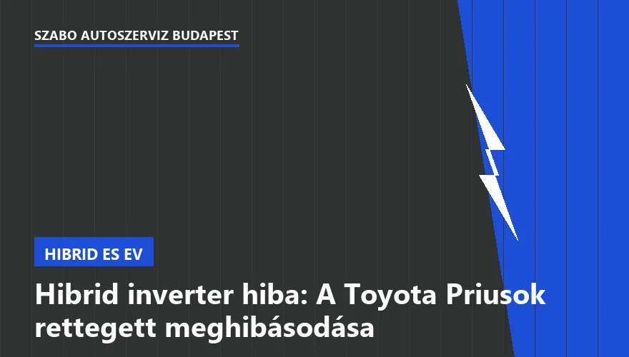 Hibrid inverter hiba: A Toyota Priusok rettegett meghibásodása - 1. ábra