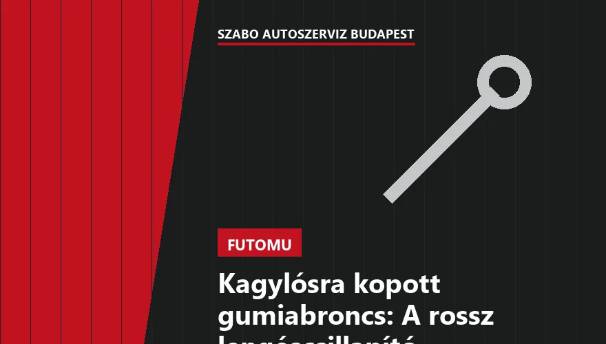 Kagylósra kopott gumiabroncs: A rossz lengéscsillapító következménye