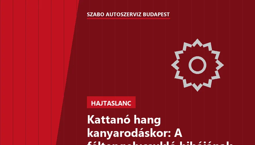 Kattanó hang kanyarodáskor: A féltengelycsukló hibájának jelei - 1. ábra