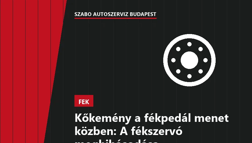 Kőkemény a fékpedál menet közben: A fékszervó meghibásodása - 1. ábra