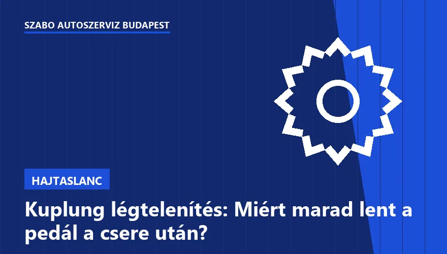 Kuplung légtelenítés: Miért marad lent a pedál a csere után? - 2. ábra