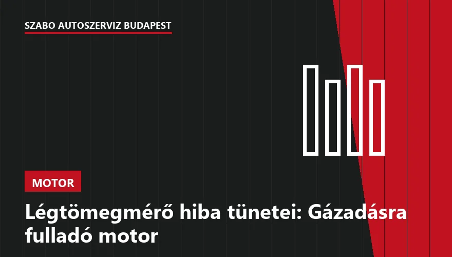 Légtömegmérő hiba tünetei: Gázadásra fulladó motor - 1. ábra
