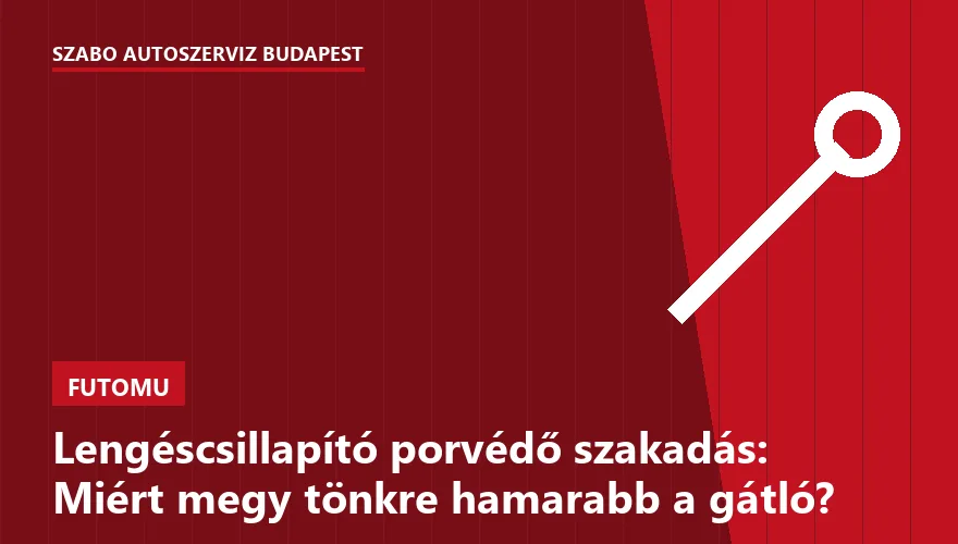 Lengéscsillapító porvédő szakadás: Miért megy tönkre hamarabb a gátló? - 2. ábra