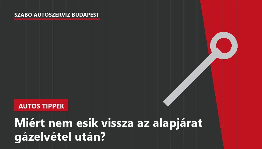 Miért nem esik vissza az alapjárat gázelvétel után? - 2. ábra