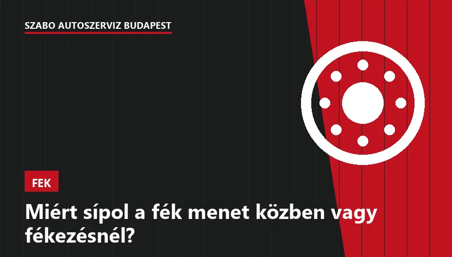 Miért sípol a fék menet közben vagy fékezésnél? - 2. ábra
