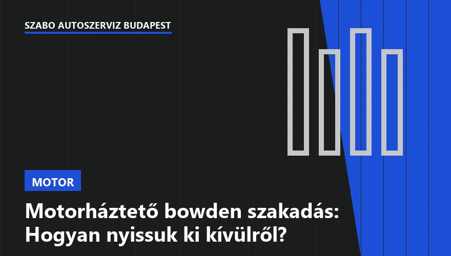 Motorháztető bowden szakadás: Hogyan nyissuk ki kívülről? - 1. ábra