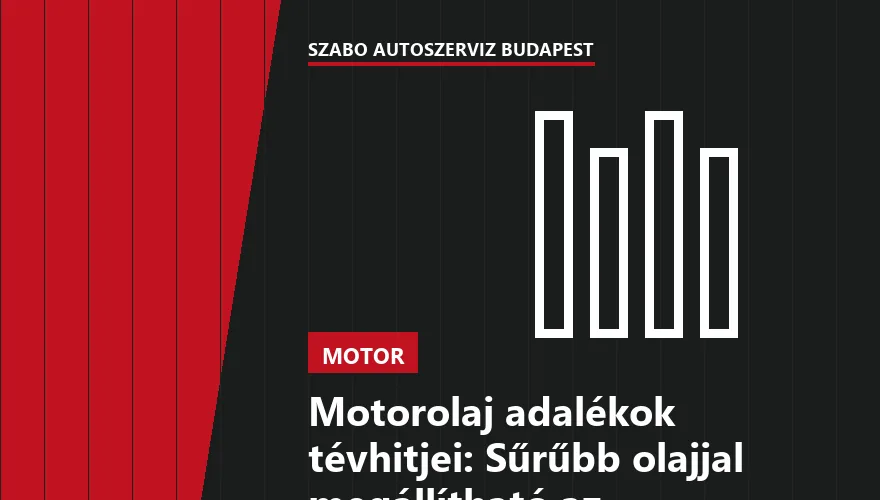 Motorolaj adalékok tévhitjei: Sűrűbb olajjal megállítható az olajfogyasztás?