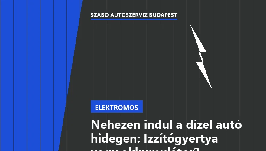 Nehezen indul a dízel autó hidegen: Izzítógyertya vagy akkumulátor? - 2. ábra