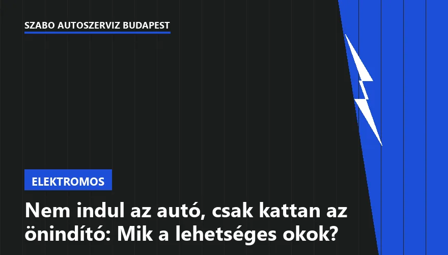 Nem indul az autó, csak kattan az önindító: Mik a lehetséges okok? - 1. ábra