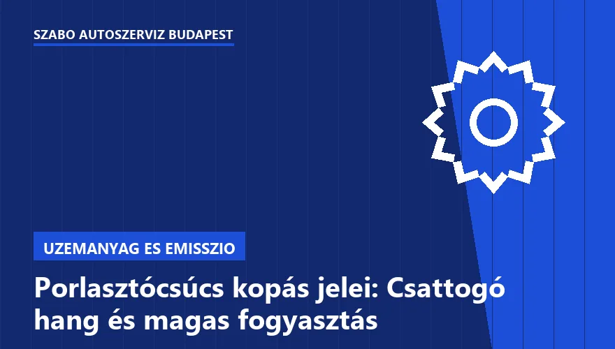 Porlasztócsúcs kopás jelei: Csattogó hang és magas fogyasztás - 2. ábra
