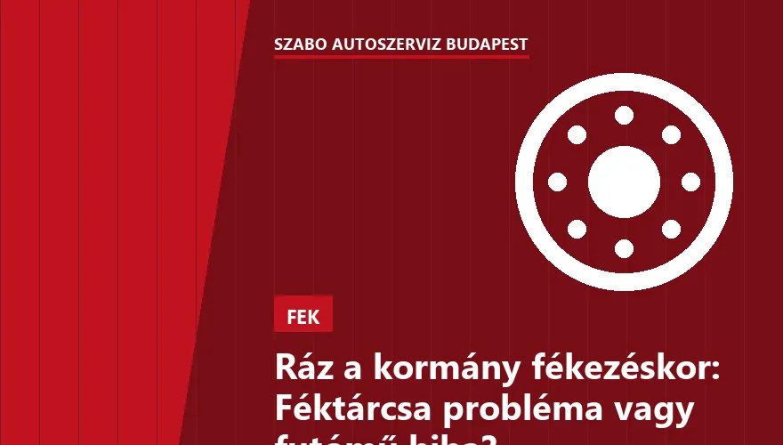 Ráz a kormány fékezéskor: Féktárcsa probléma vagy futómű hiba? - 1. ábra
