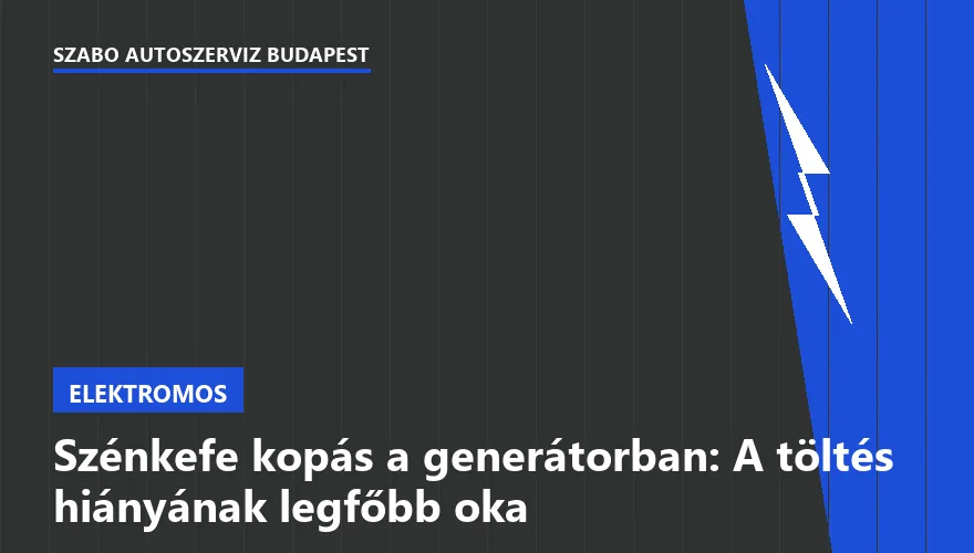 Szénkefe kopás a generátorban: A töltés hiányának legfőbb oka - 1. ábra