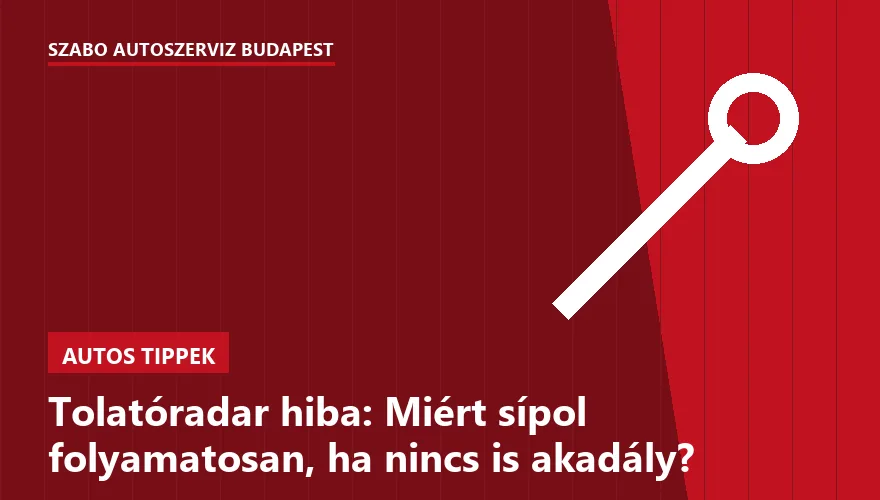 Tolatóradar hiba: Miért sípol folyamatosan, ha nincs is akadály? - 1. ábra