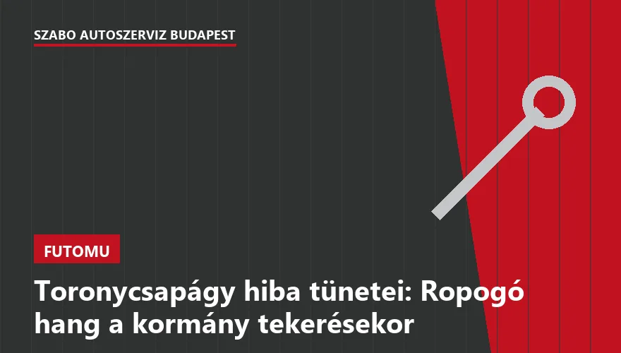 Toronycsapágy hiba tünetei: Ropogó hang a kormány tekerésekor - 1. ábra