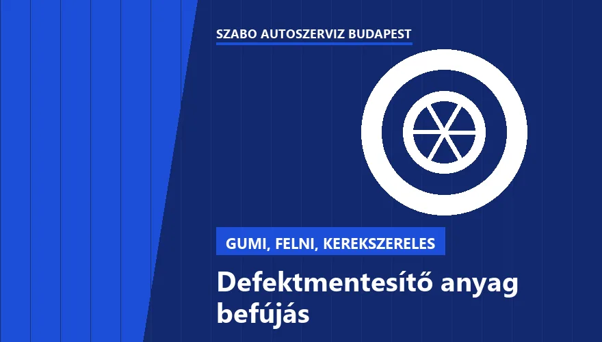 Defektmentesítő anyag befújás a Szabó Autószervíz Budapest szervizében