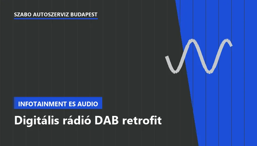 Digitális rádió DAB retrofit - autószerviz Budapest, Szabó Autószervíz műhely