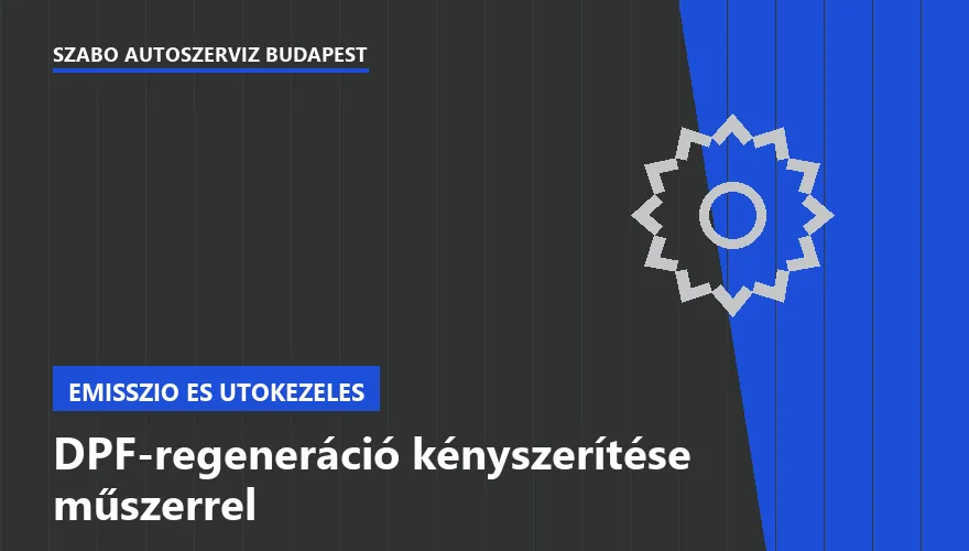 DPF-regeneráció kényszerítése műszerrel a Szabó Autószervíz Budapest szervizében