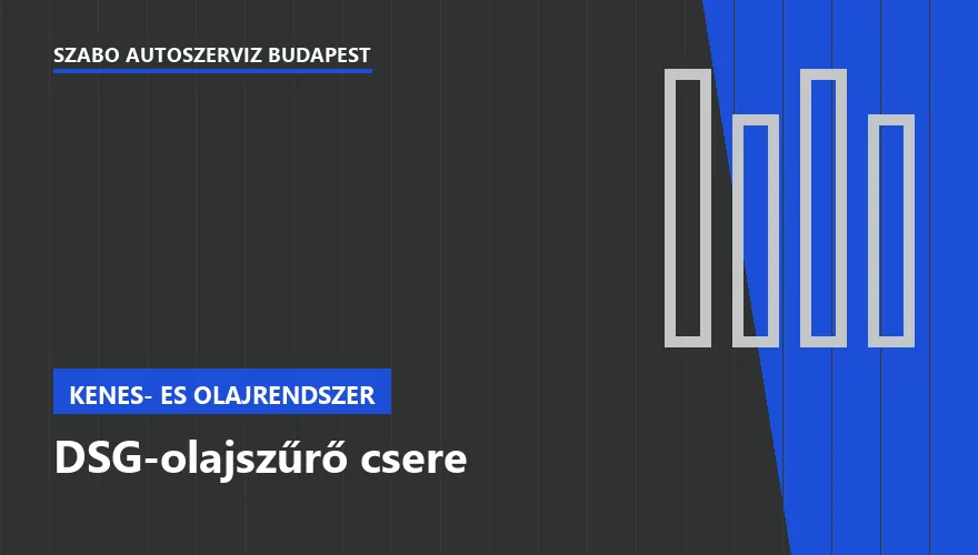 DSG-olajszűrő csere a Szabó Autószervíz Budapest szervizében