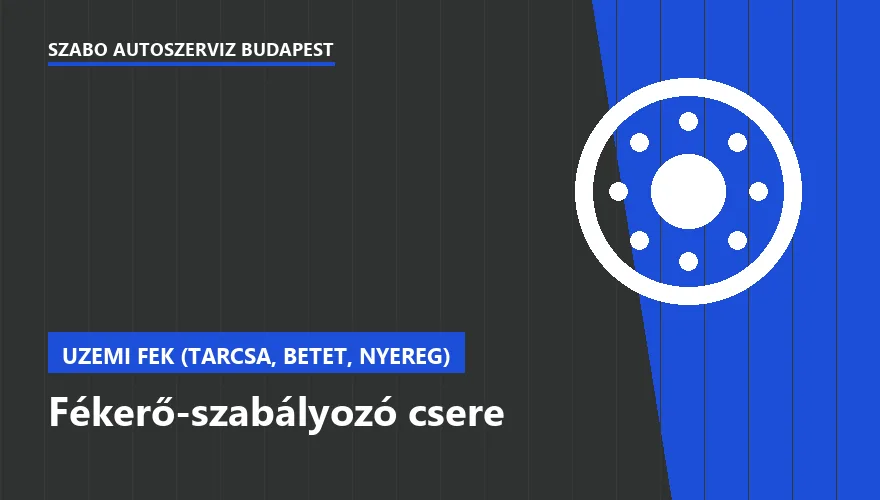Fékerő-szabályozó csere - autószerviz Budapest, Szabó Autószervíz műhely