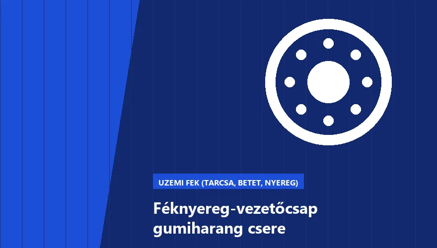 Féknyereg-vezetőcsap gumiharang csere - autószerviz Budapest, Szabó Autószervíz műhely