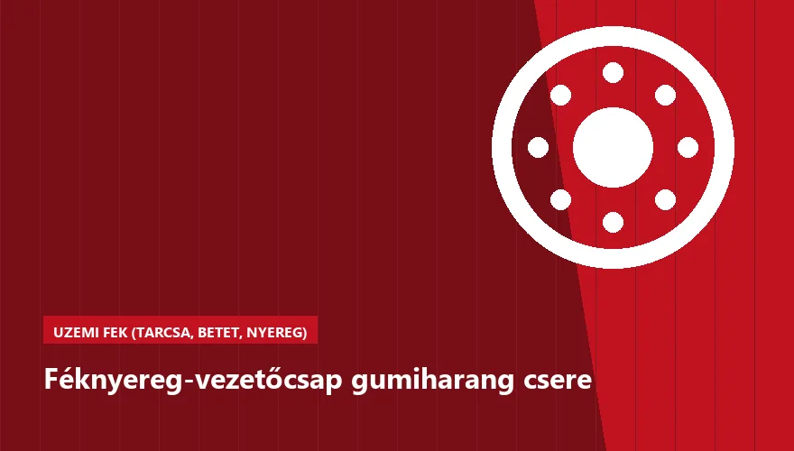 Féknyereg-vezetőcsap gumiharang csere a Szabó Autószervíz Budapest szervizében