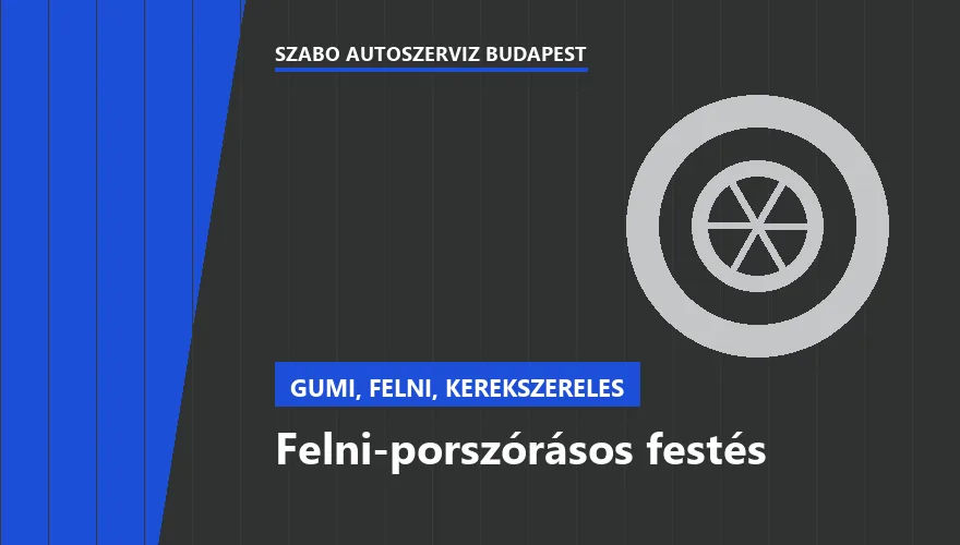 Felni-porszórásos festés - autószerviz Budapest, Szabó Autószervíz műhely