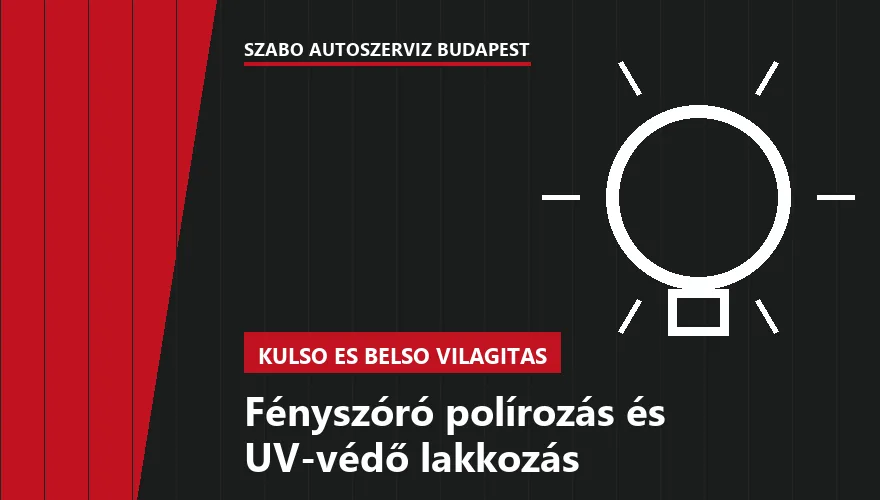 Fényszóró polírozás és UV-védő lakkozás - autószerviz Budapest, Szabó Autószervíz műhely