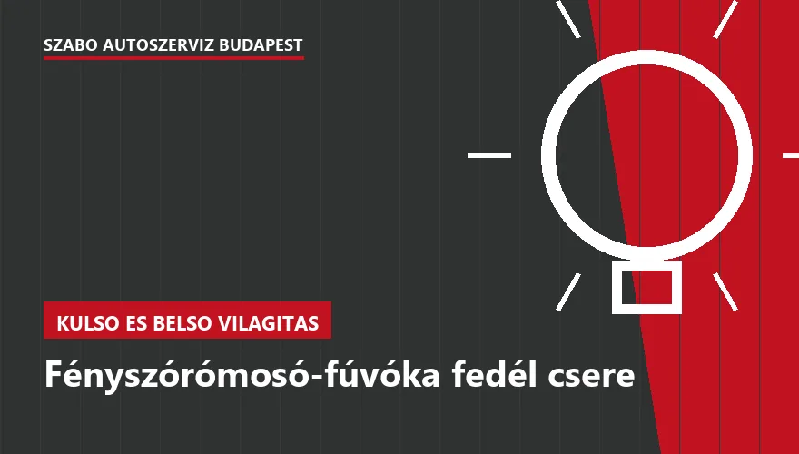Fényszórómosó-fúvóka fedél csere a Szabó Autószervíz Budapest szervizében