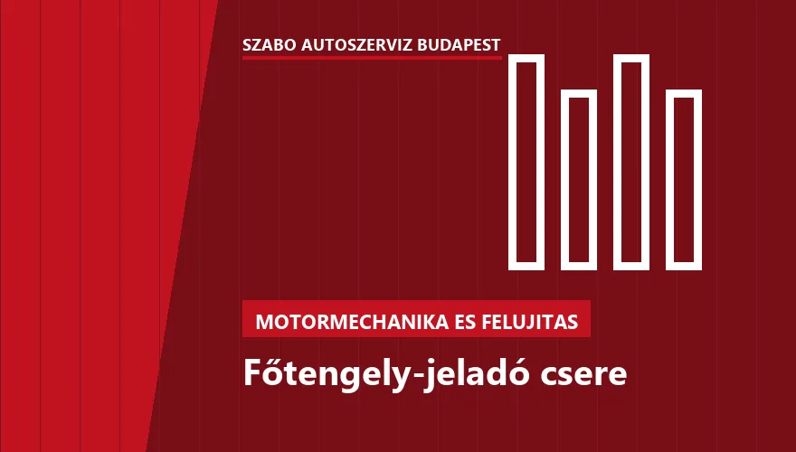 Főtengely-jeladó csere a Szabó Autószervíz Budapest szervizében