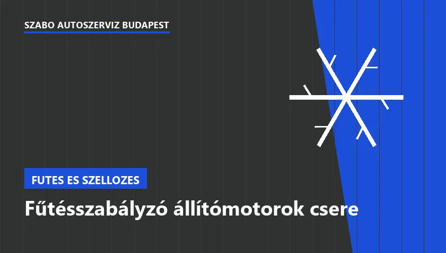Fűtésszabályzó állítómotorok csere - autószerviz Budapest, Szabó Autószervíz műhely