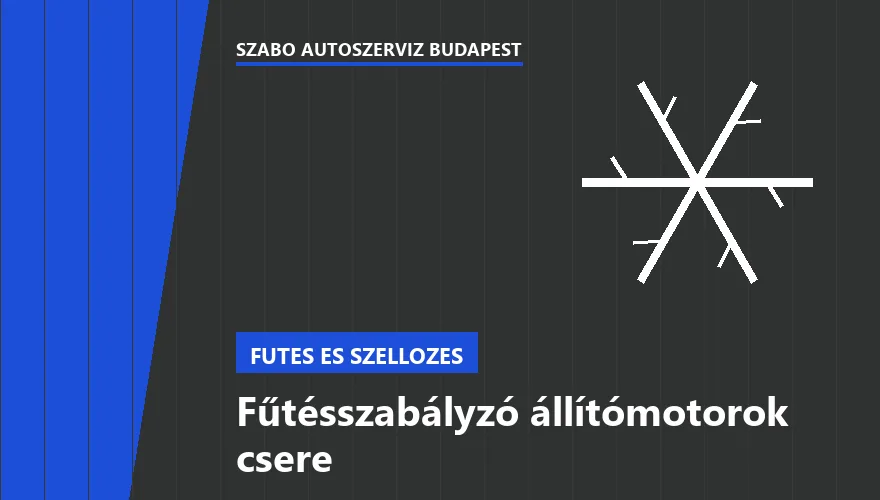 Fűtésszabályzó állítómotorok csere a Szabó Autószervíz Budapest szervizében