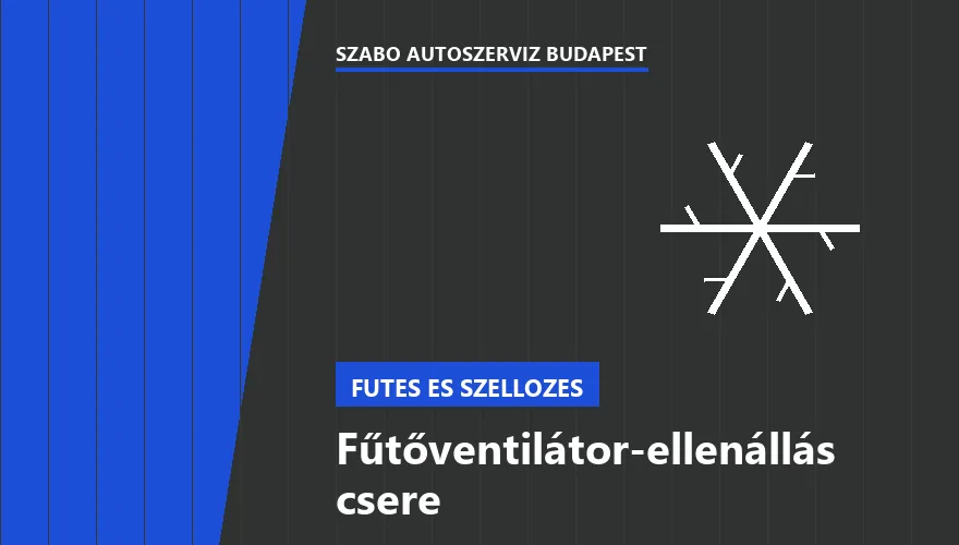 Fűtőventilátor-ellenállás csere a Szabó Autószervíz Budapest szervizében
