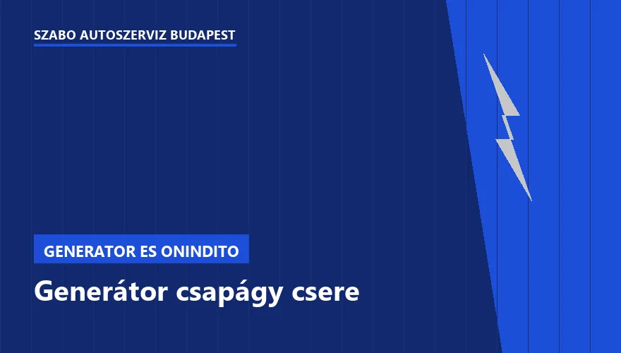 Generátor csapágy csere - autószerviz Budapest, Szabó Autószervíz műhely
