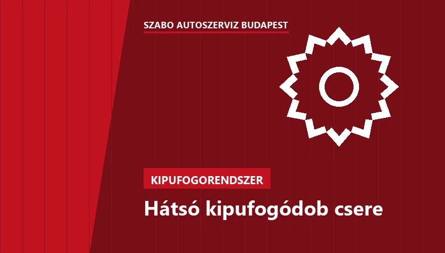 Hátsó kipufogódob csere a Szabó Autószervíz Budapest szervizében