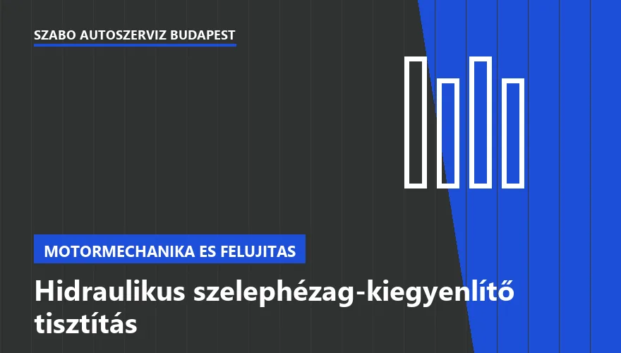 Hidraulikus szelephézag-kiegyenlítő tisztítás - autószerviz Budapest, Szabó Autószervíz műhely