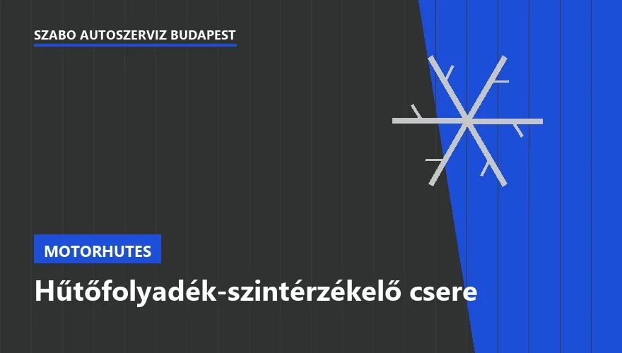 Hűtőfolyadék-szintérzékelő csere - autószerviz Budapest, Szabó Autószervíz műhely