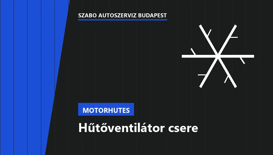 Hűtőventilátor csere - autószerviz Budapest, Szabó Autószervíz műhely