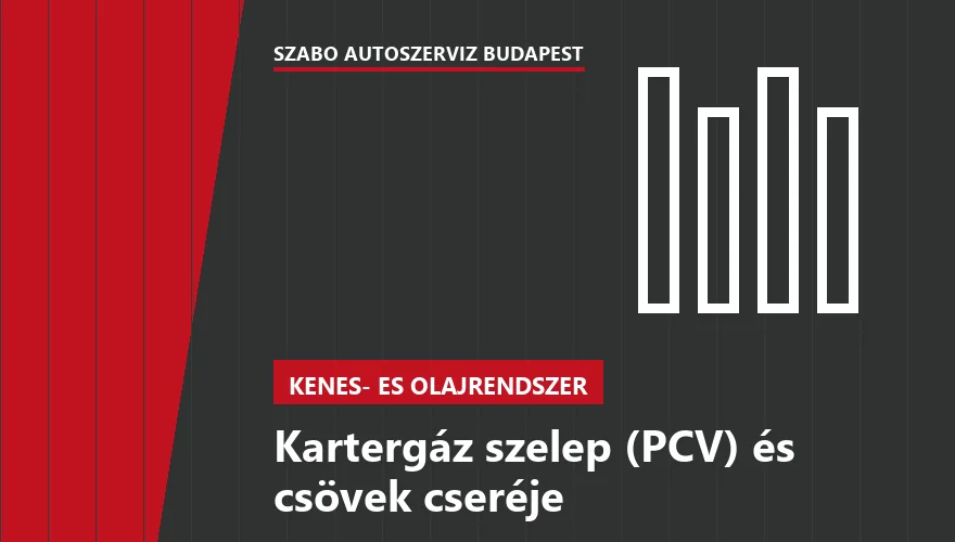 Kartergáz szelep (PCV) és csövek cseréje a Szabó Autószervíz Budapest szervizében