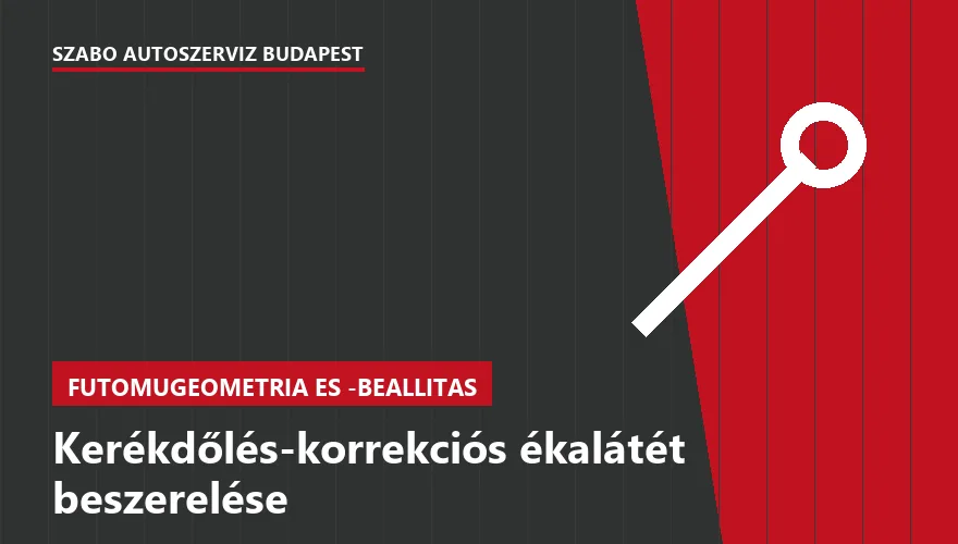 Kerékdőlés-korrekciós ékalátét beszerelése - autószerviz Budapest, Szabó Autószervíz műhely