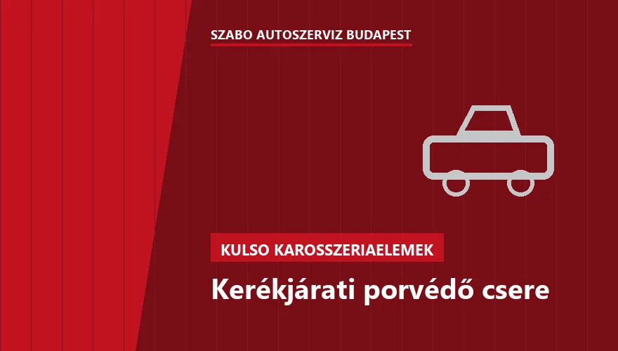 Kerékjárati porvédő csere a Szabó Autószervíz Budapest szervizében
