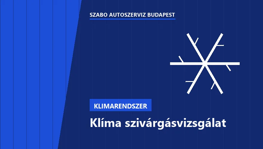 Klíma szivárgásvizsgálat a Szabó Autószervíz Budapest szervizében