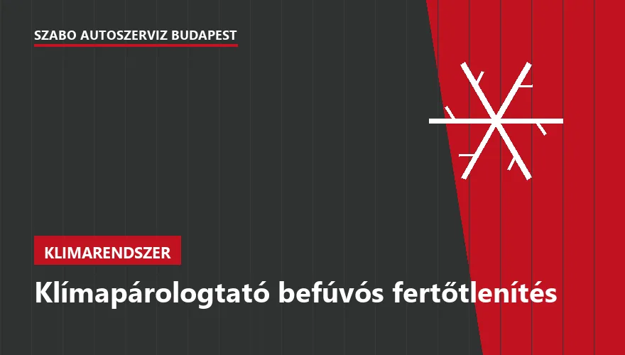 Klímapárologtató befúvós fertőtlenítés - autószerviz Budapest, Szabó Autószervíz műhely