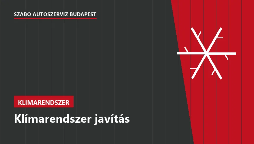 Klímarendszer javítás a Szabó Autószervíz Budapest szervizében