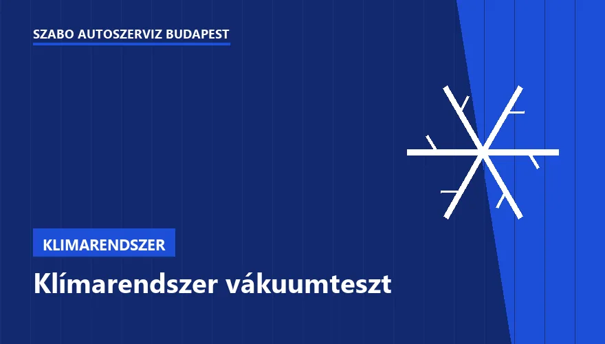 Klímarendszer vákuumteszt - autószerviz Budapest, Szabó Autószervíz műhely