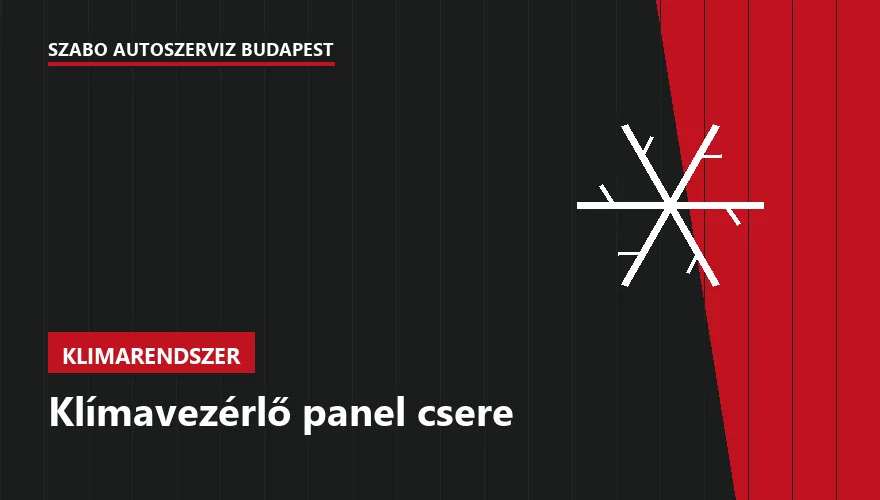 Klímavezérlő panel csere a Szabó Autószervíz Budapest szervizében